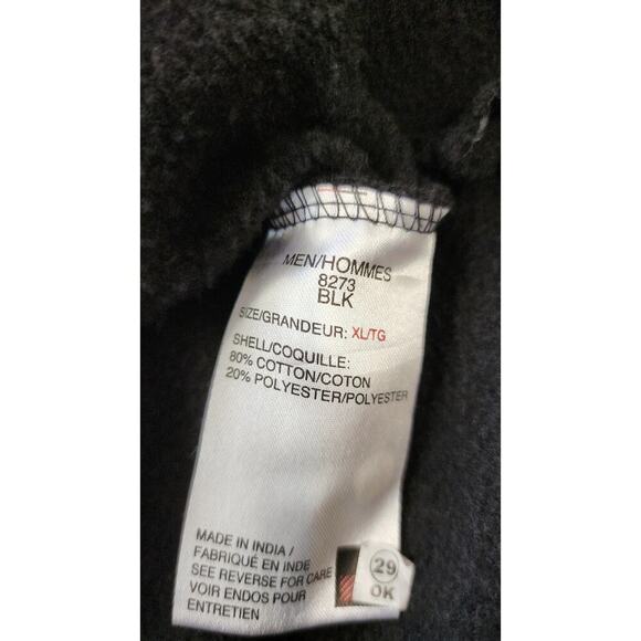 Woolrich Black 1/4 Zip Pullover With Patch Sleeves - Picture 5 of 5